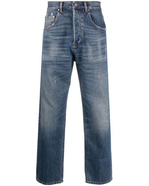 Lardini distressed straigh-leg jeans