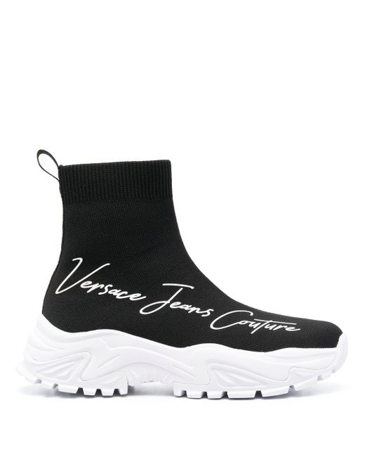 Versace Jeans Couture logo-print high-top sneakers