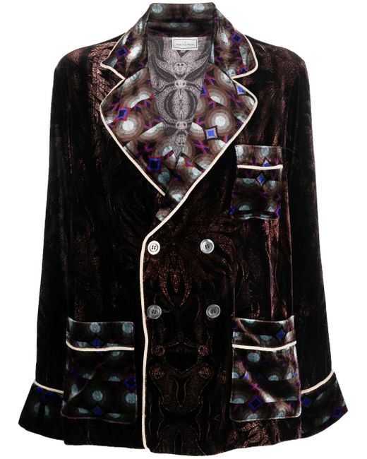 Pierre-Louis Mascia Kanpur velvet-effect jacket