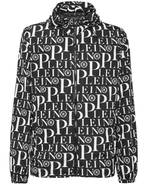 Philipp Plein logo-print windbreaker jacket