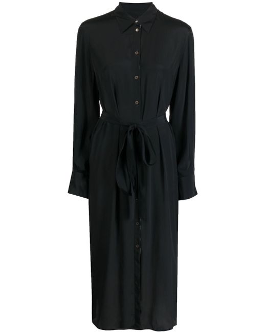 PS Paul Smith belted long-sleeved shirtdress