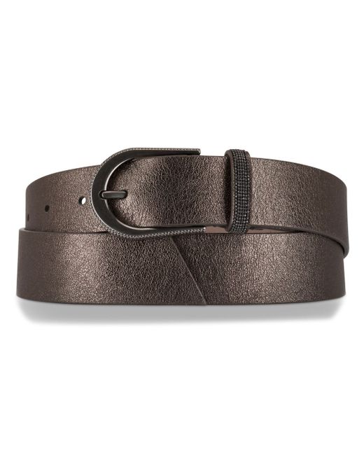 Brunello Cucinelli metallic buckle belt