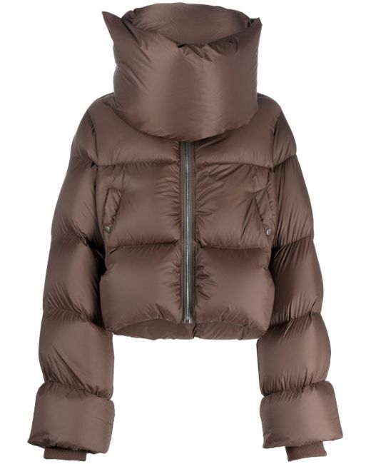 Rick Owens funnel-neck padded down jacket
