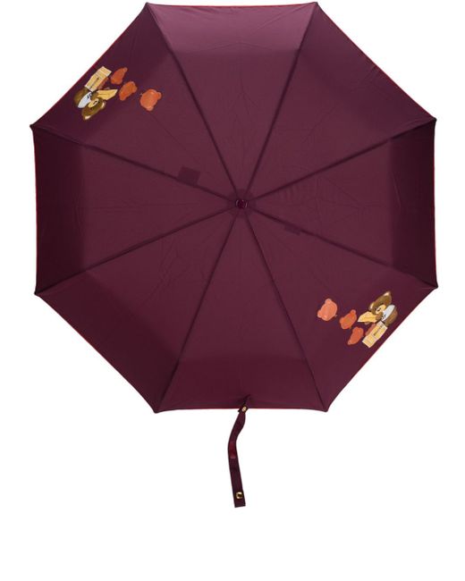 Moschino Teddy Bear-motif compact umbrella
