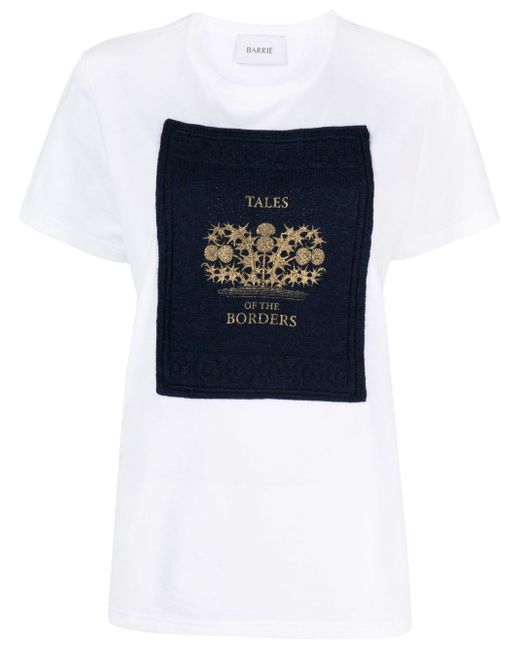 Barrie logo-patch cotton T-shirt
