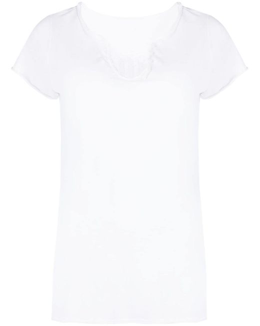 Zadig & Voltaire Amour crystal-embellished Henley T-shirt