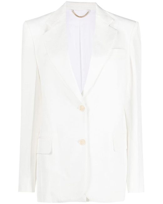 Victoria Beckham asymmetric double-layered blazer