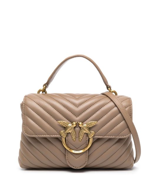 Pinko Mini Lady Love quilted leather shoulder bag