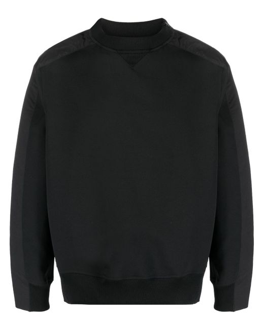 Sacai zip-detail long-sleeve sweatshirt