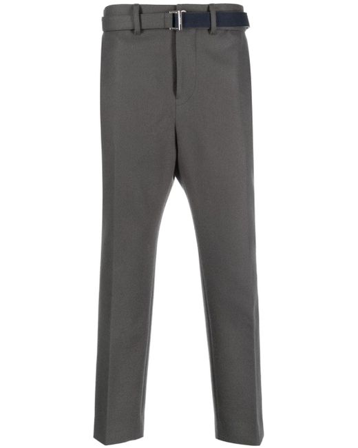 Sacai wool tailored cropped trousers