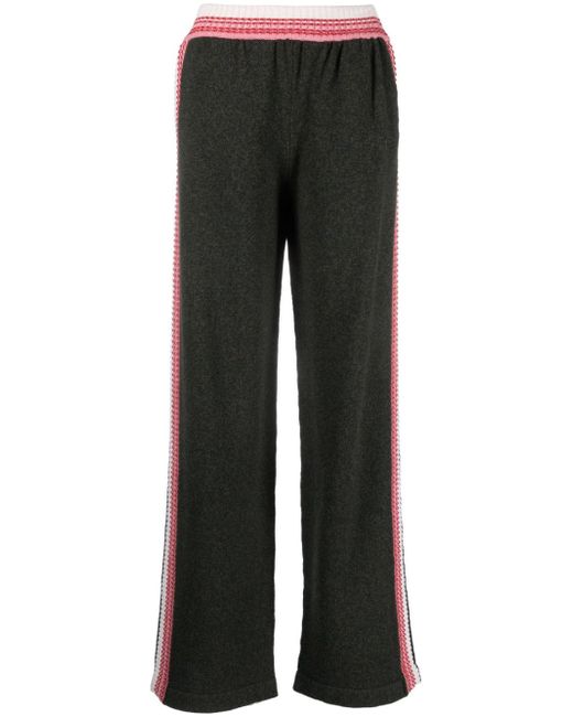 Barrie elasticated ribbed-knit track pants