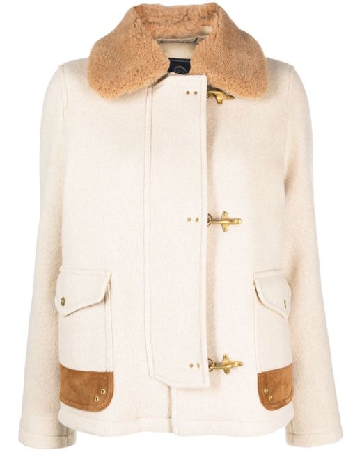 Fay faux-fur collar virgin-wool jacket