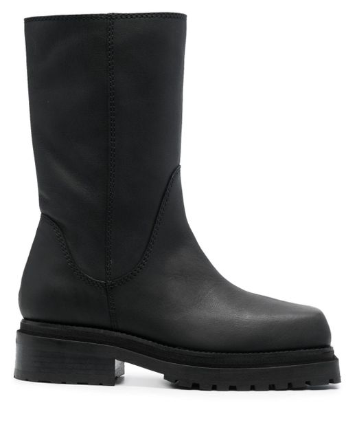 Eckhaus Latta square-toe 70mm leather boots