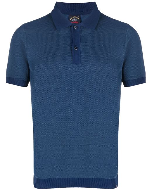 Paul & Shark short-sleeved knitted polo shirt