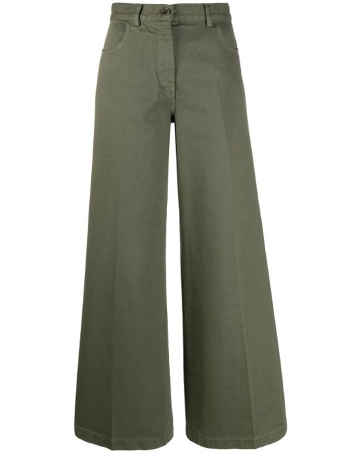 Aspesi wide-leg high-waisted trousers