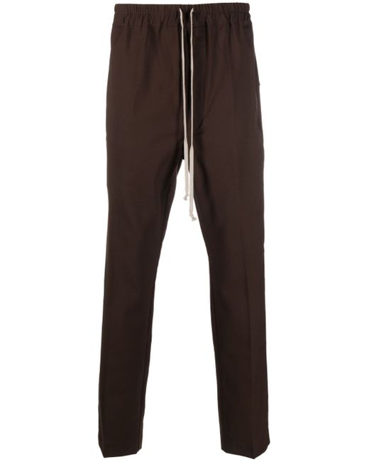 Rick Owens slim-cut drawstring-waistband trousers