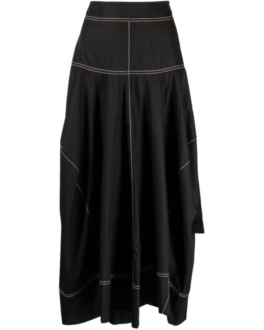 Lee Mathews Soho contrast-stitching skirt