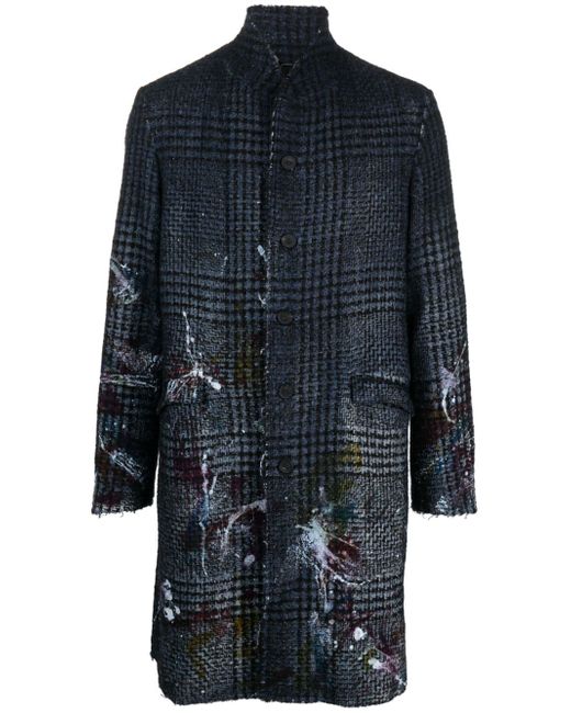 Avant Toi single-breasted houndstooth coat