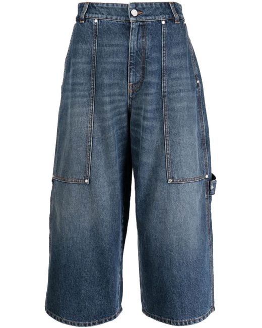Stella McCartney cropped wide-leg jeans