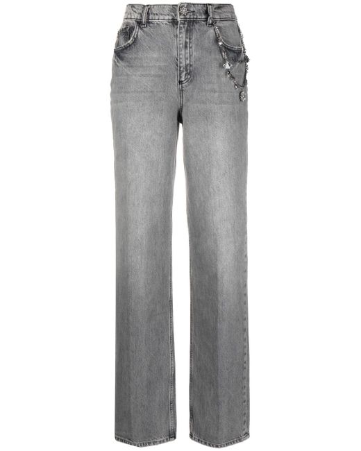 Liu •Jo high-waist straight-leg jeans