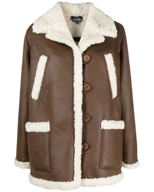 A.P.C. faux-leather shearling jacket