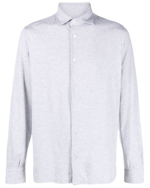 Fedeli spread-collar button-up shirt