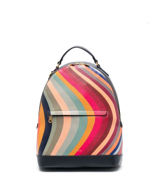 Paul Smith swirl-print leather backpack
