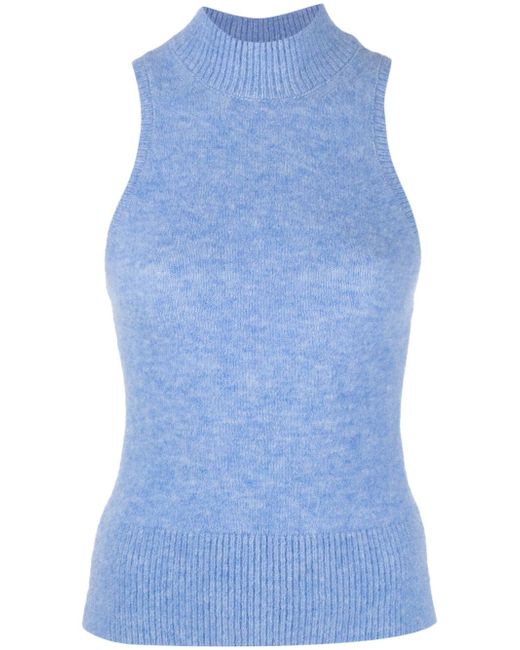 Patou mock-neck knitted top