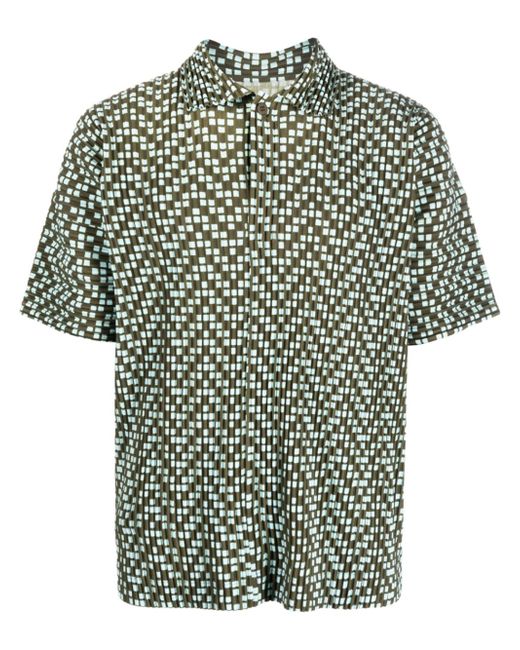 Homme Pliss Issey Miyake graphic-print short-sleeved shirt