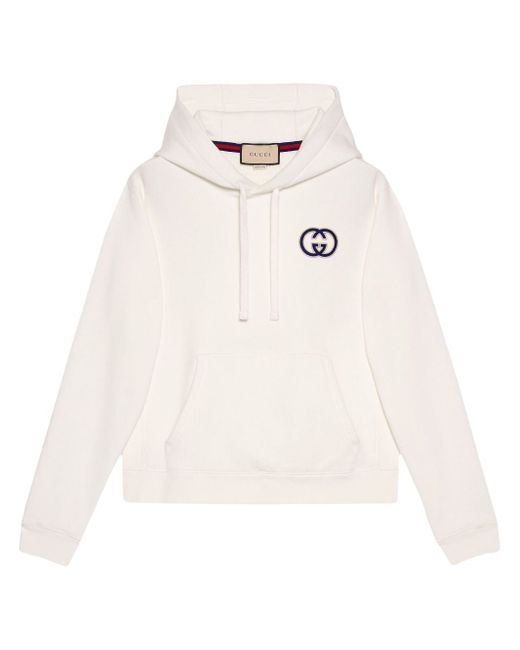 Gucci interlocking G-logo drawstring hoodie