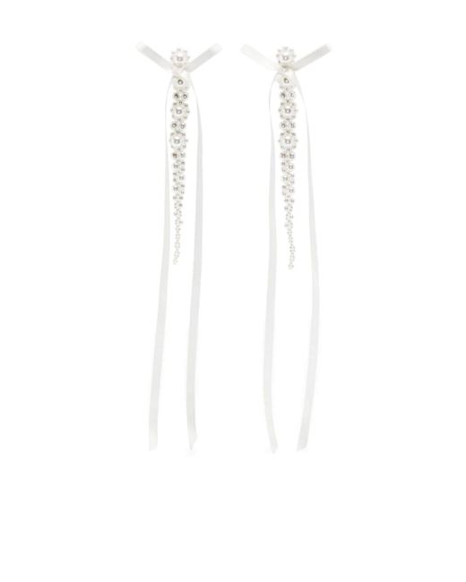 Simone Rocha bow-ribbon drip earrings