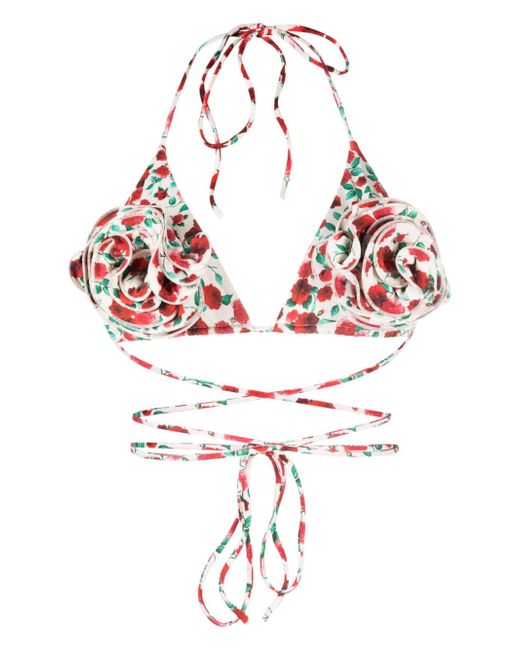 Magda Butrym -appliqué printed bikini top