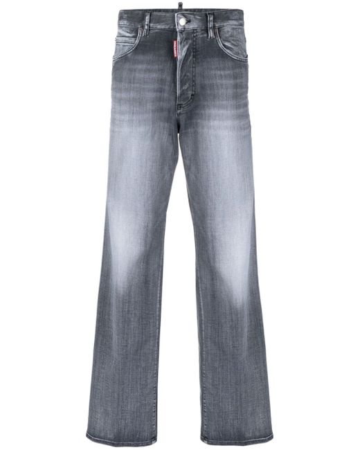 Dsquared2 high-rise straight-leg jeans