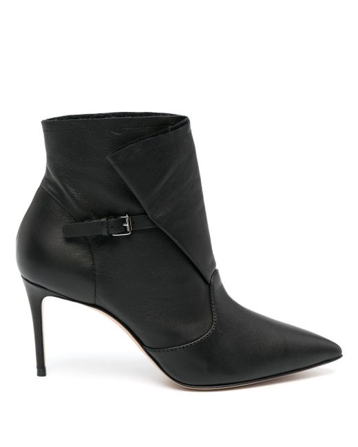 Casadei 80mm buckled leather boots