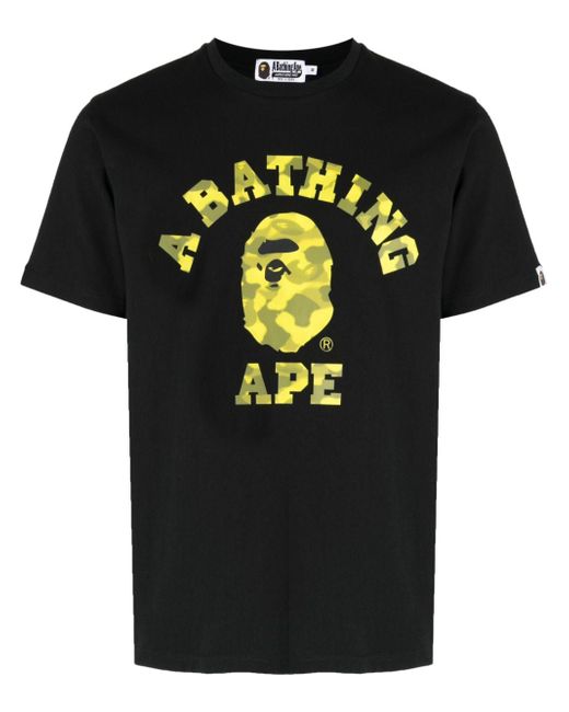 A Bathing Ape Radiation College camouflage-print T-shirt