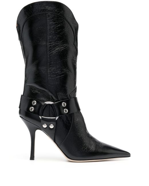 Paris Texas pointed-toe leather boots