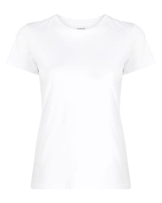 Vince round-neck cotton T-shirt