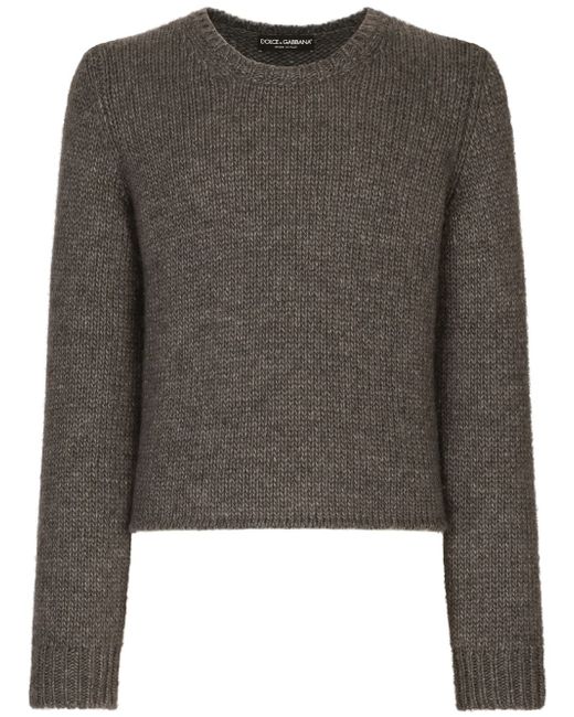 Dolce & Gabbana long-sleeved cable-knit jumper