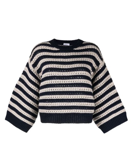 Brunello Cucinelli striped knitted jumper