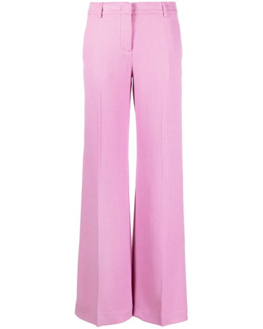 Etro flared wool-blend trousers