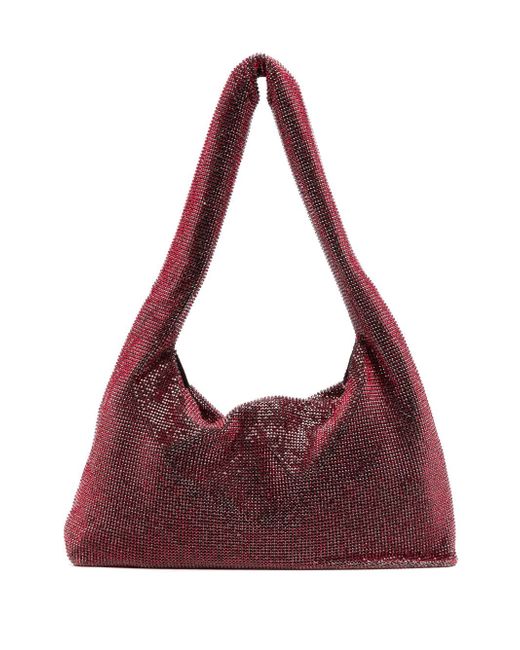 Kara medium crystal-embellished shoulder bag