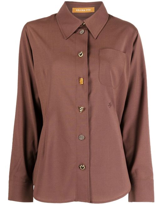 Rejina Pyo long-sleeve button-fastening shirt
