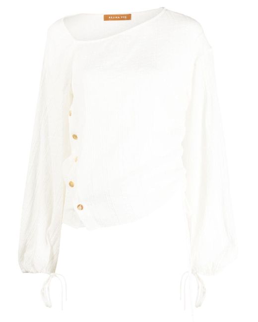 Rejina Pyo button-detail long-sleeve blouse