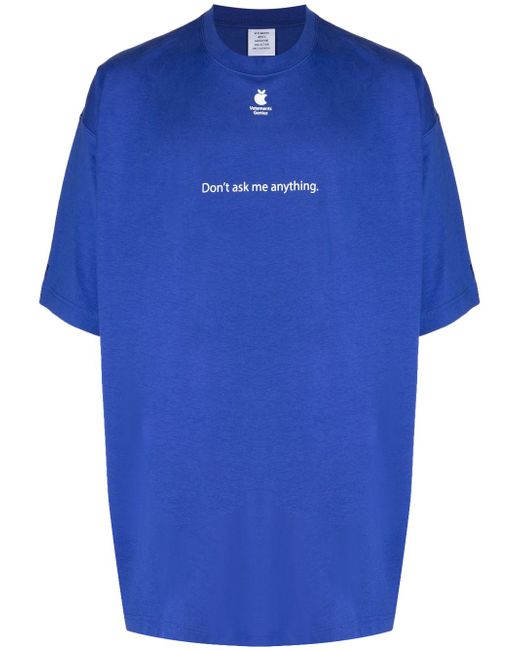 Vetements x Apple slogan-print T-shirt