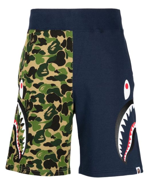 A Bathing Ape ABC Camo Side Shark shorts