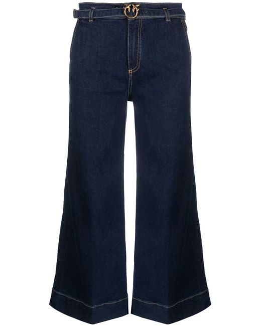 Pinko belted-waist flared jeans