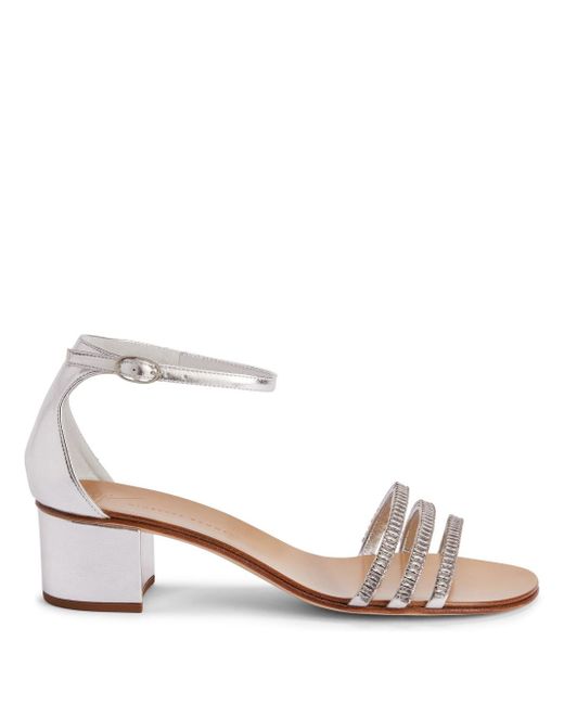 Giuseppe Zanotti Design Martha 40mm metallic-effect sandals