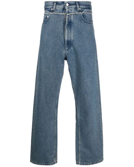 Ambush frayed-trim loose jeans
