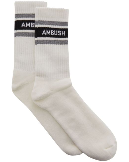 Ambush logo-intarsia socks