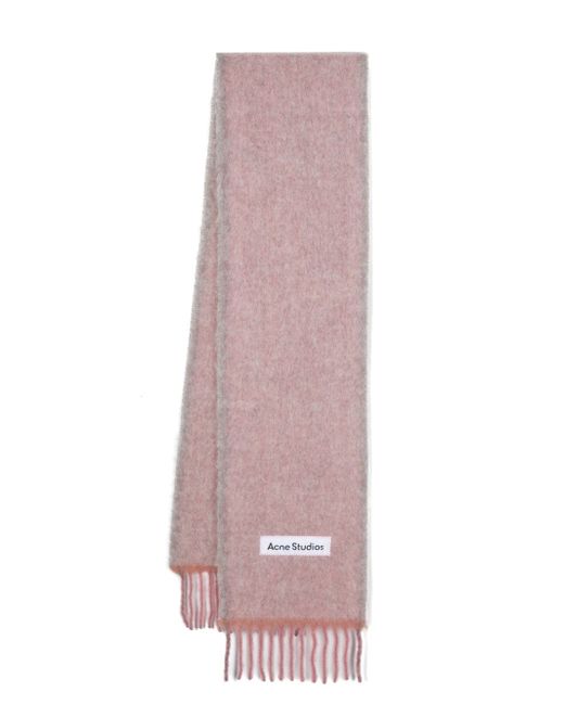 Acne Studios brushed-effect frayed-edge scarf